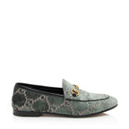 Gucci GG Velvet Horsebit Jordaan Loafers - Size 7.5 / 37.5 (SHF-CwVrAN)