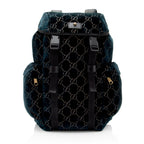 Gucci GG Velvet Medium Flap Backpack (SHF-6tMz52)