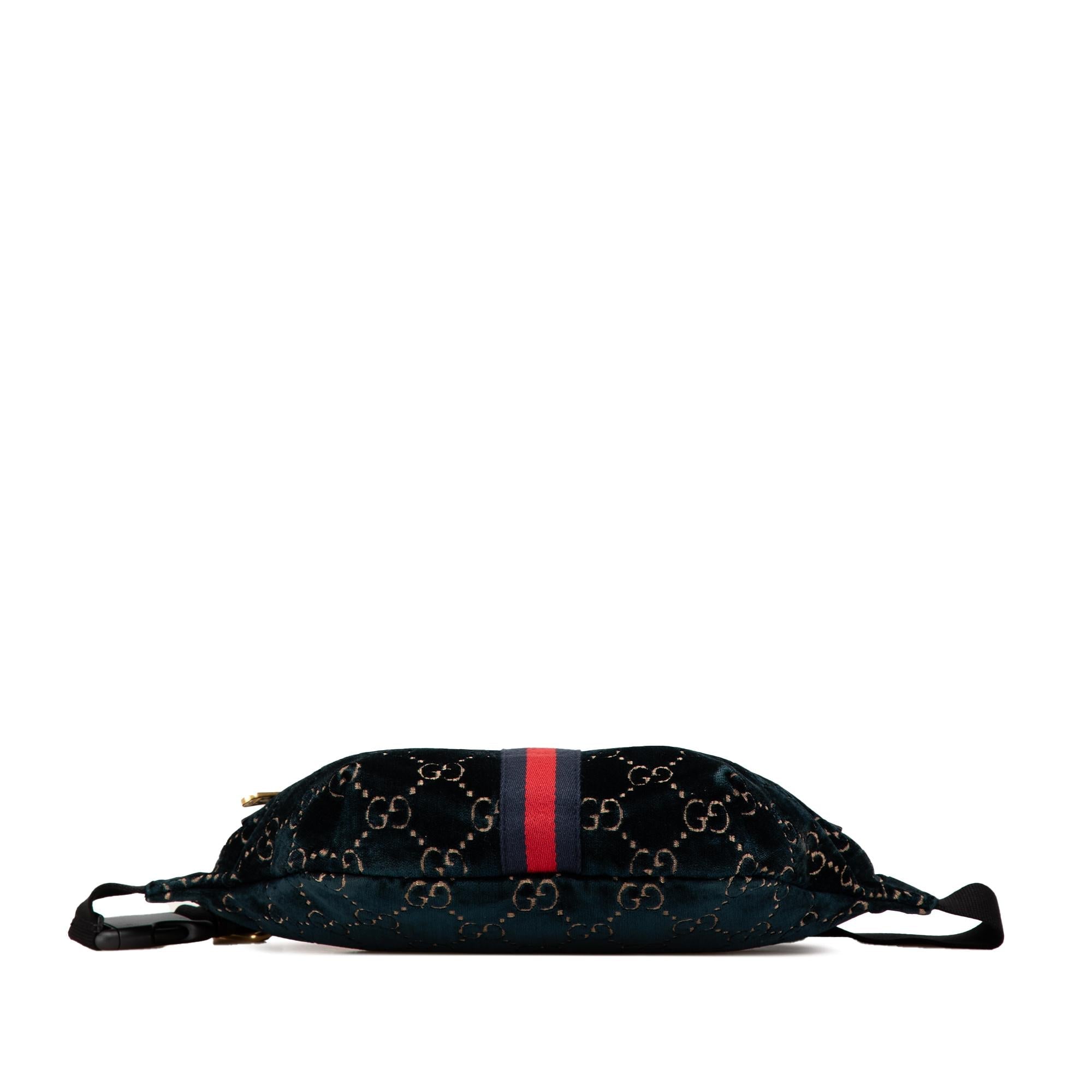 Gucci GG Velvet Ophidia Belt Bag