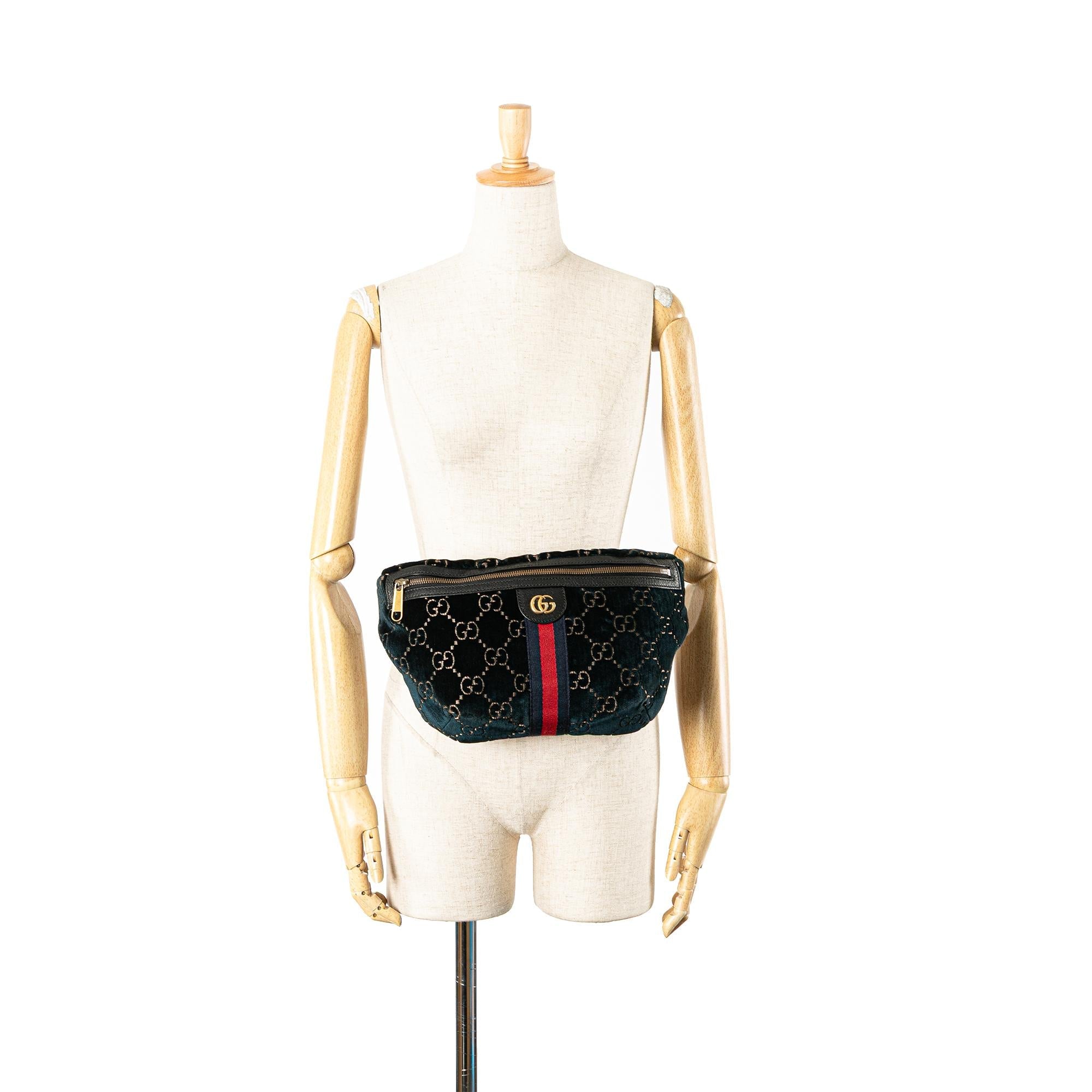 Gucci GG Velvet Ophidia Belt Bag