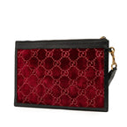 Gucci GG Velvet Ophidia Clutch Bag
