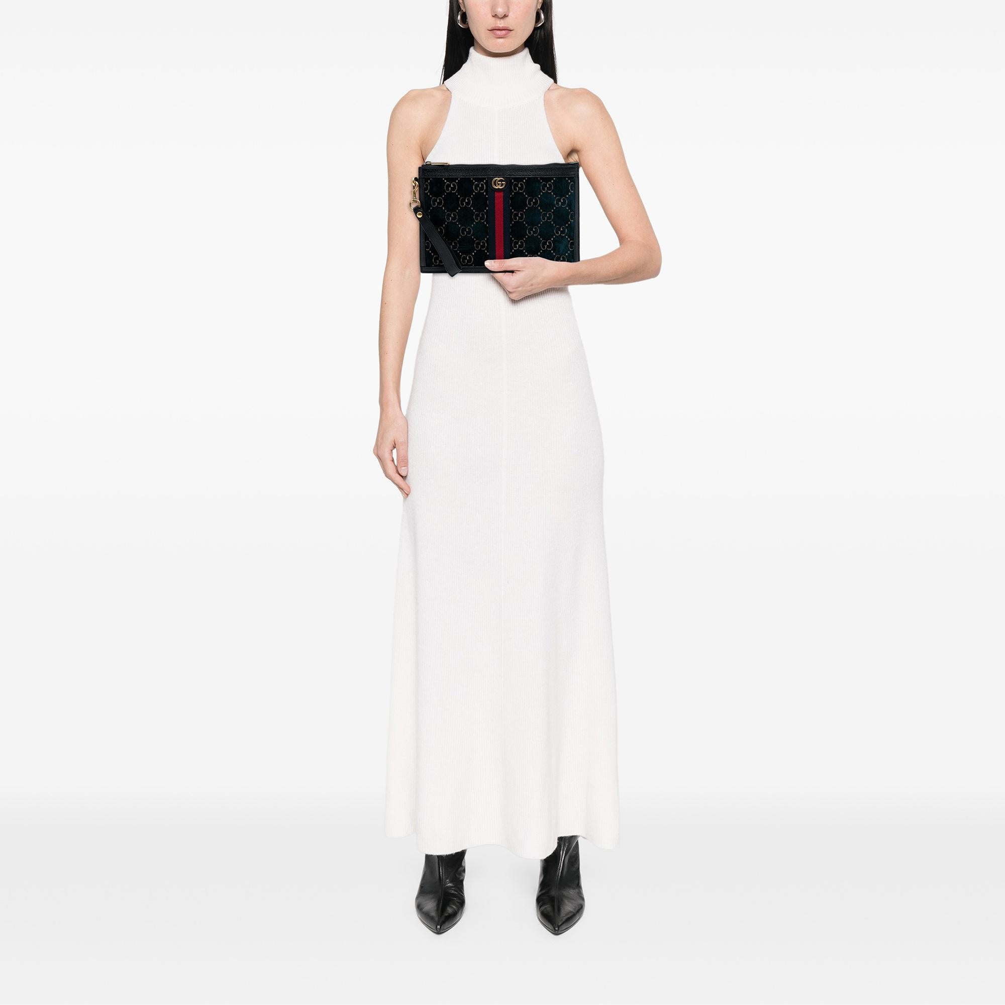 Gucci GG Velvet Ophidia Clutch