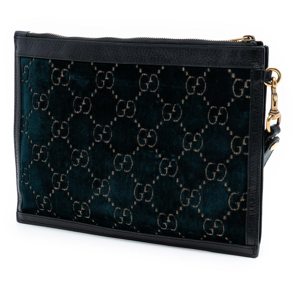 Gucci GG Velvet Ophidia Clutch