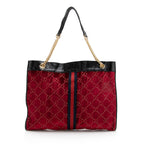 Gucci GG Velvet Rajah Large Tote (SHF-22450)