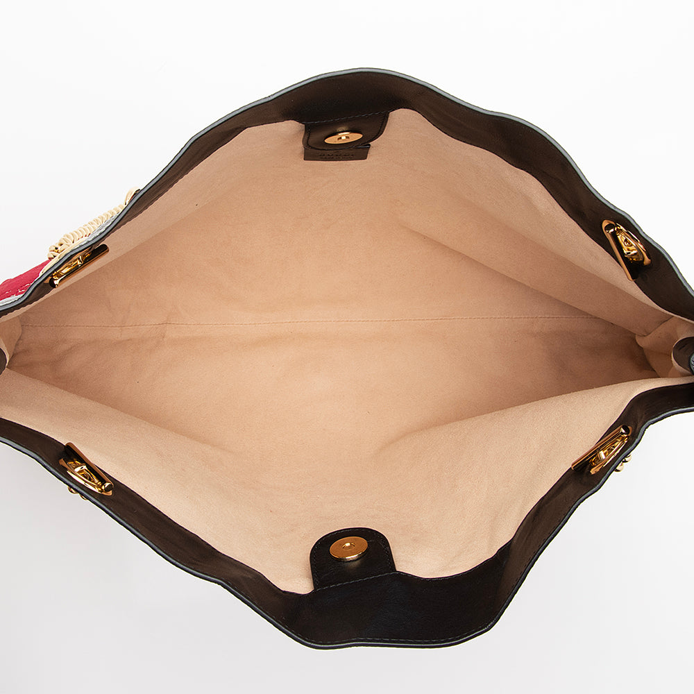 Gucci GG Velvet Rajah Large Tote (SHF-22450)