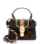 Gucci GG Velvet Sylvie Mini Top Handle