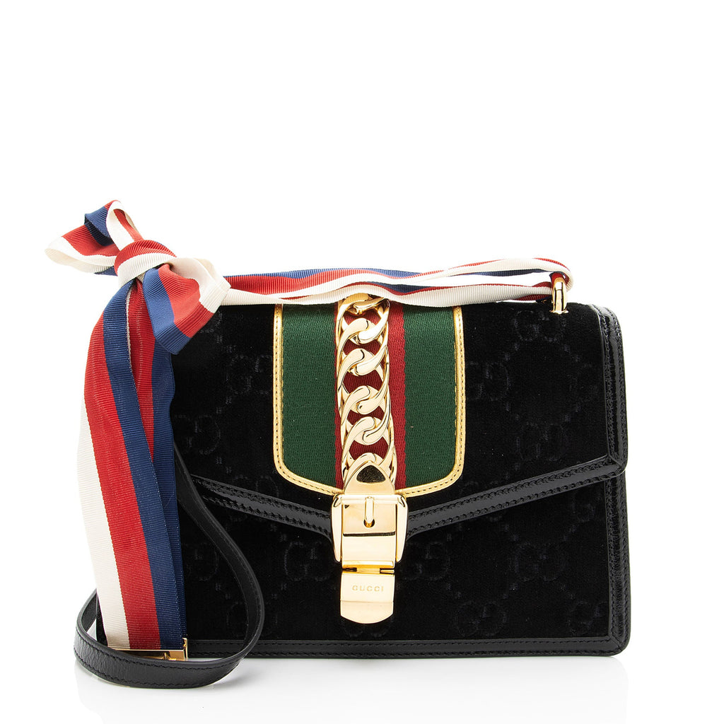 Gucci GG Velvet Sylvie Small Shoulder Bag