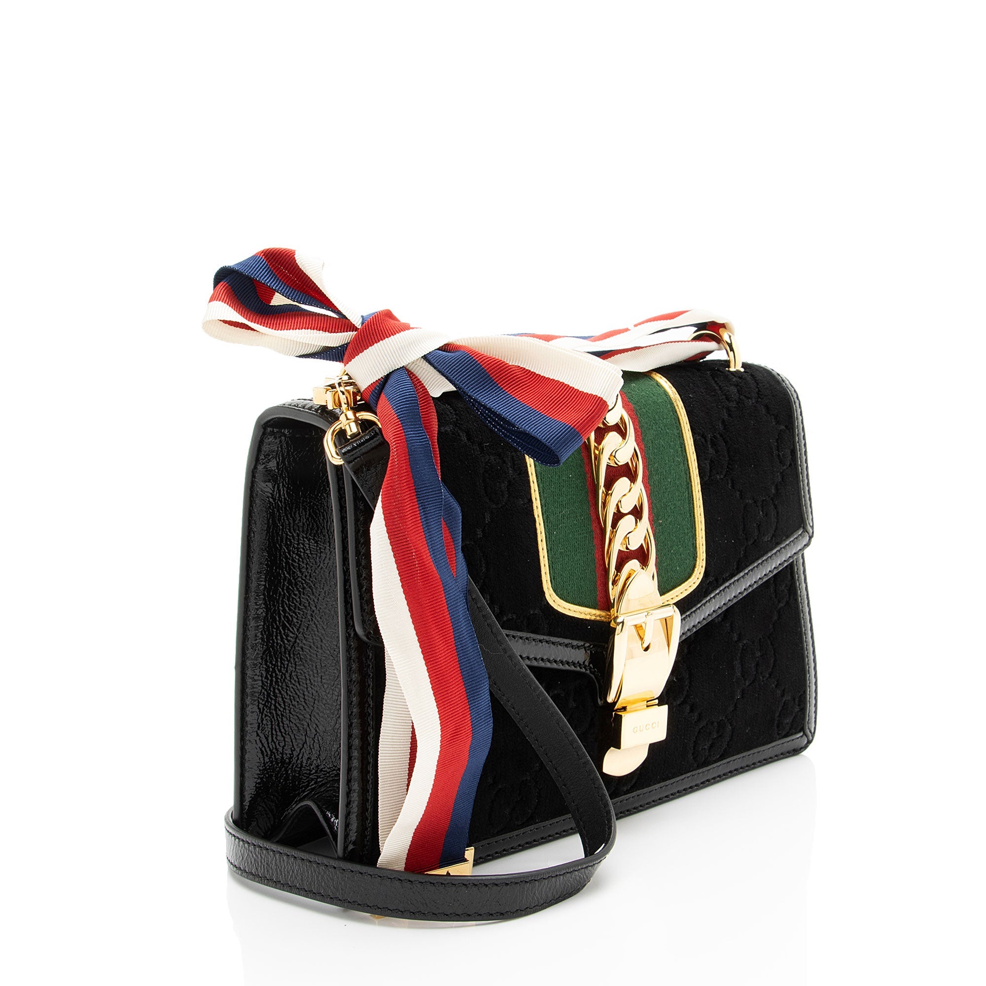 Gucci GG Velvet Sylvie Small Shoulder Bag
