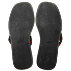 Gucci GG Web Kika Thong Sandals - Size 6 / 36