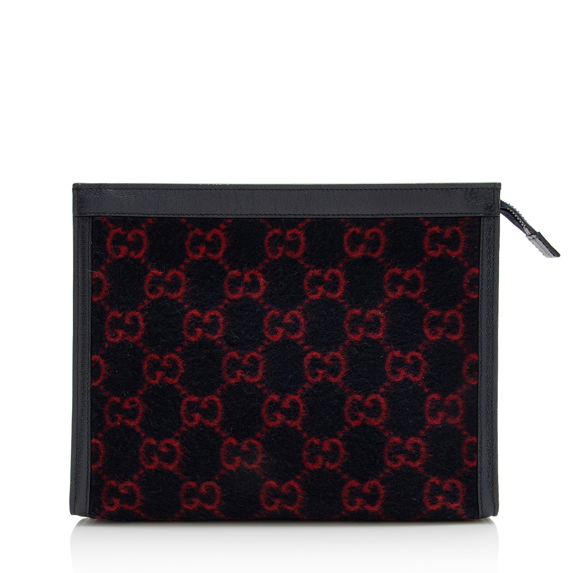 Gucci GG Wool Zip Pouch (SHF-22717)