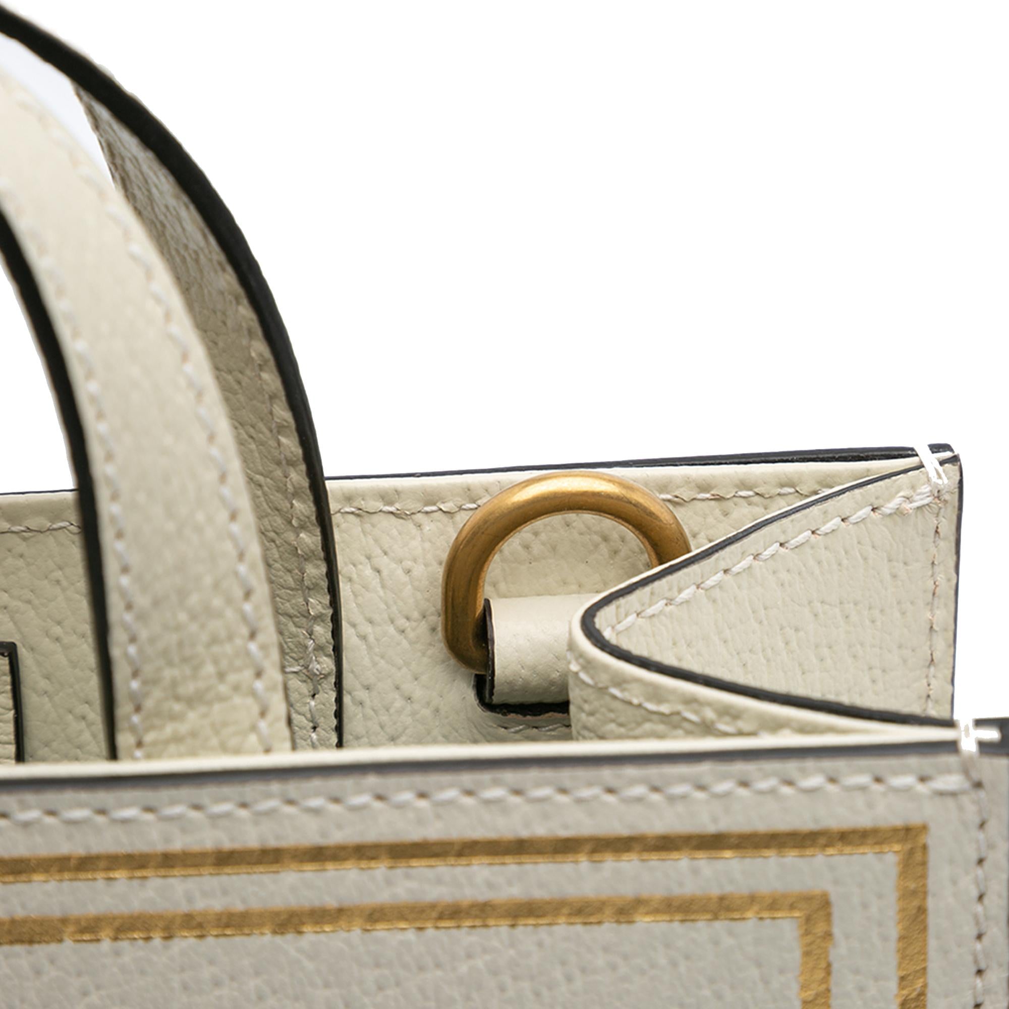 Gucci Garden Calfskin Mushrooms Vertical Shopping Tote