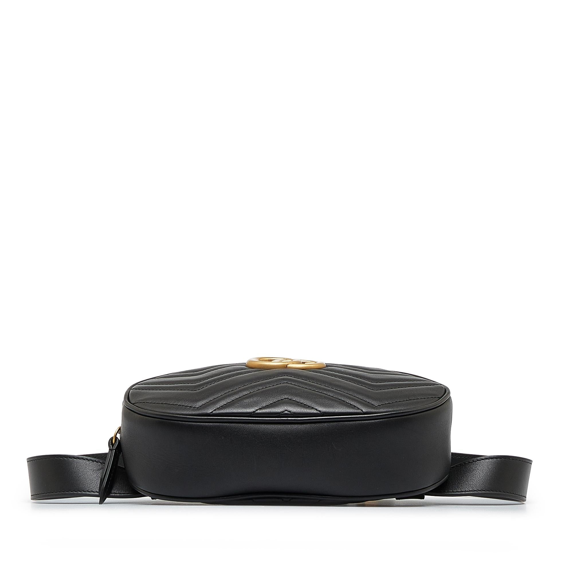 Gucci Gg Marmont Matelasse Belt Bag (SHG-FpHiDN)