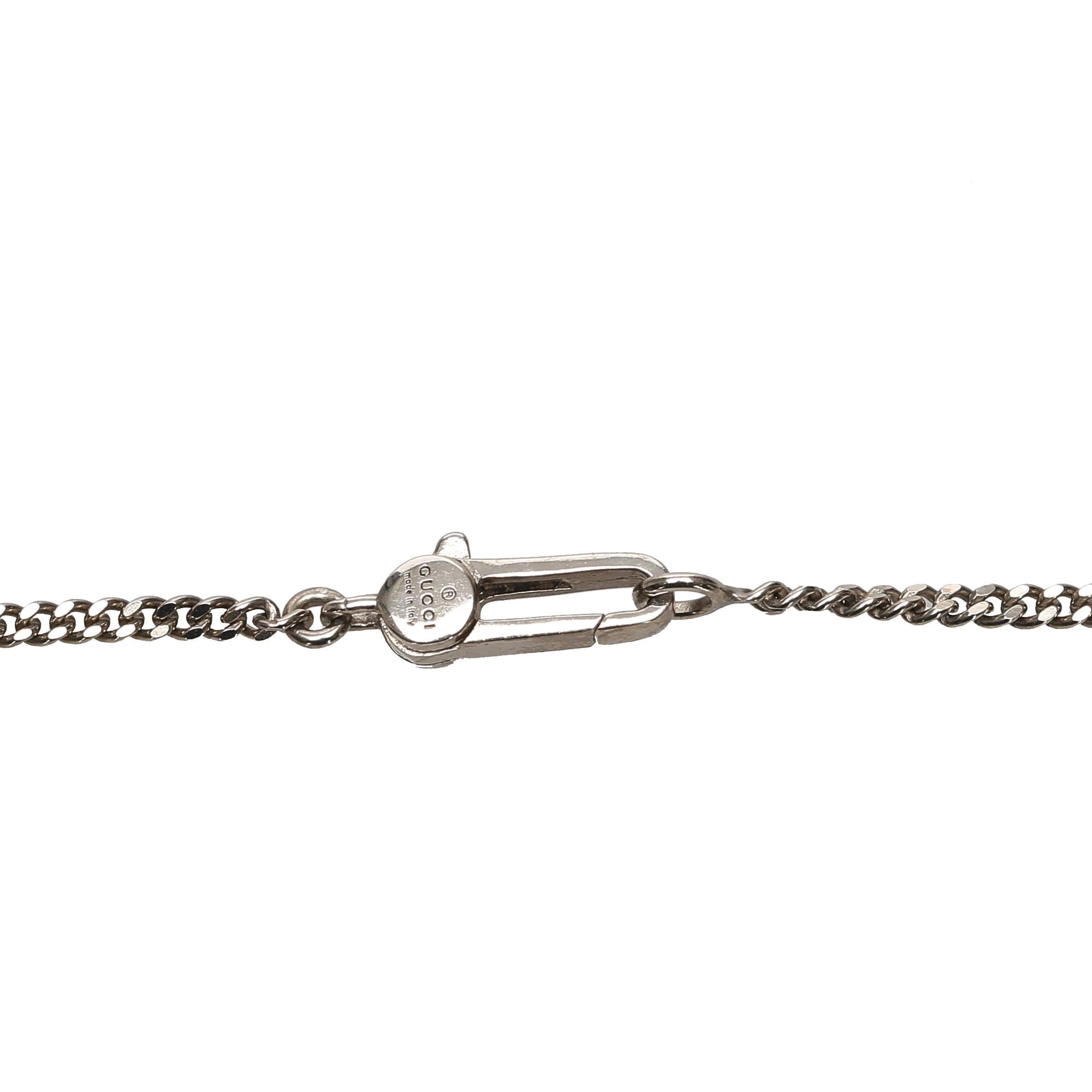 Gucci Ghost Tag Pendant Necklace (SHG-22427)