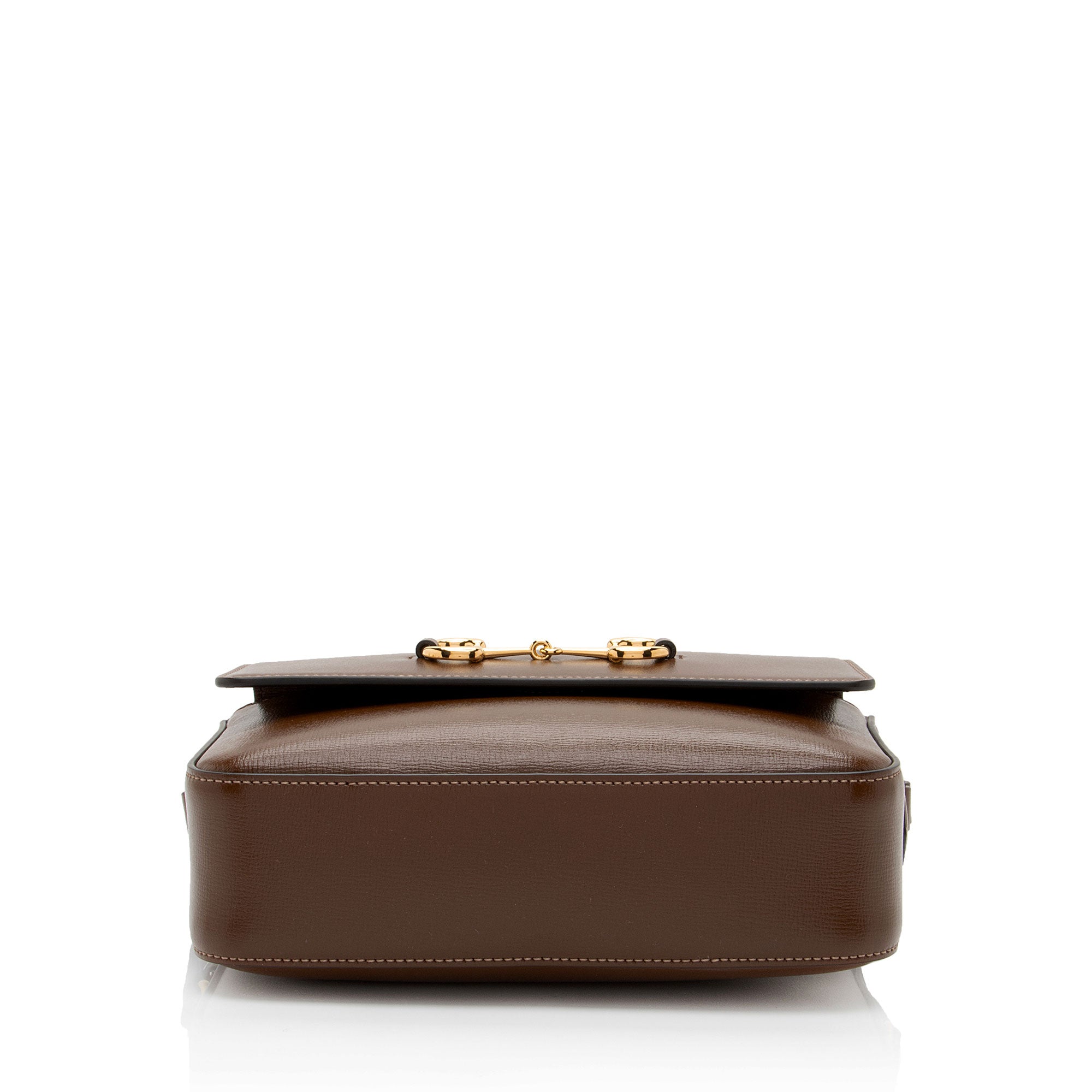 Gucci Glazed Calfskin Horsebit 1955 Small Shoulder Bag (SHF-TAIGrQ)