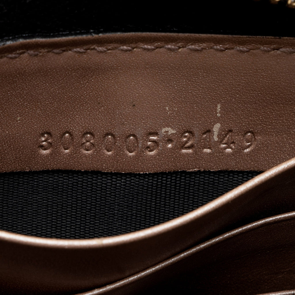 Gucci Glazed Leather Zip Around Wallet