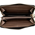 Gucci Glazed Leather Zip Around Wallet