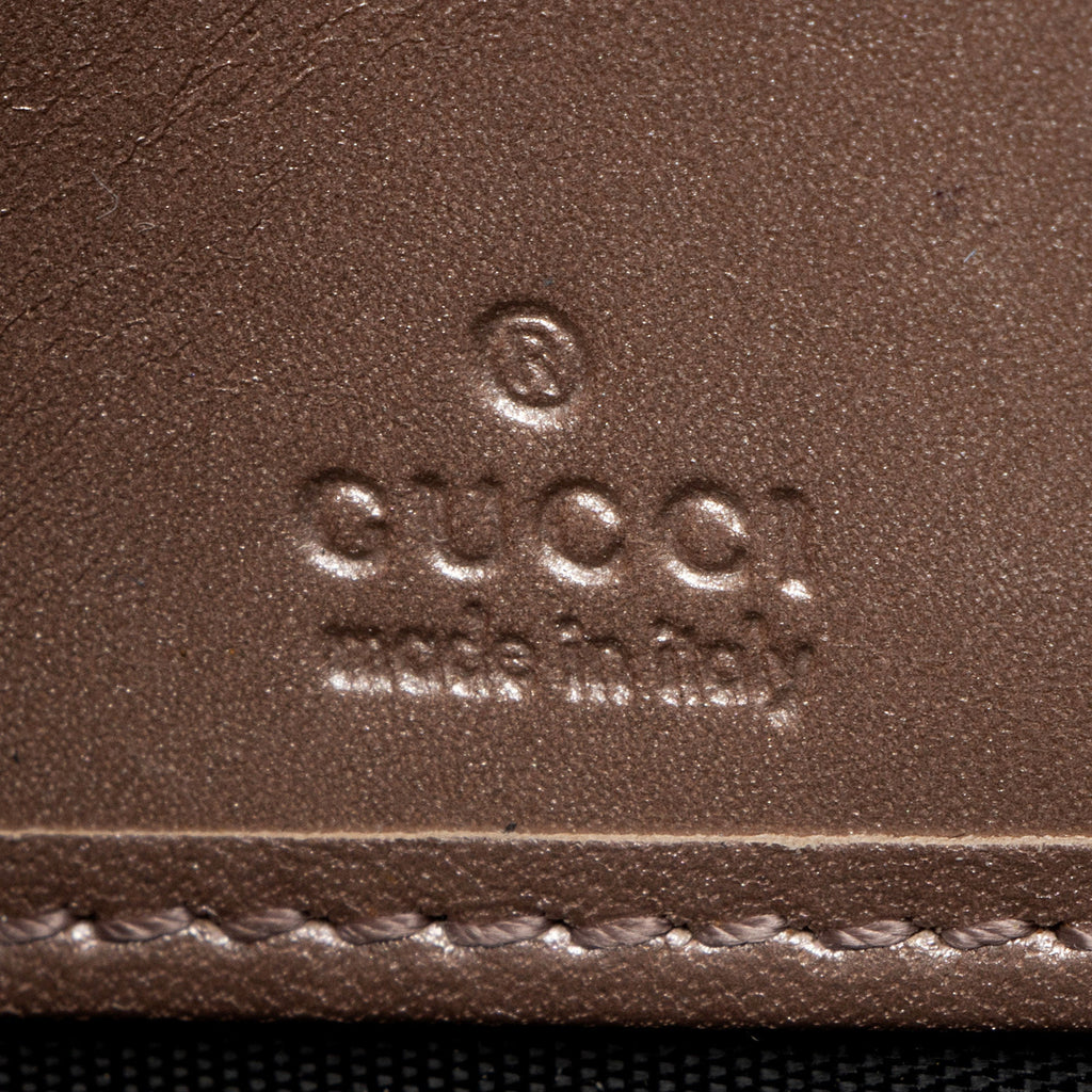 Gucci Glazed Leather Zip Around Wallet