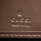 Gucci Glazed Leather Zip Around Wallet