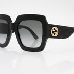 Gucci Glitter Interlocking G Square Sunglasses (SHF-kFSMXd)