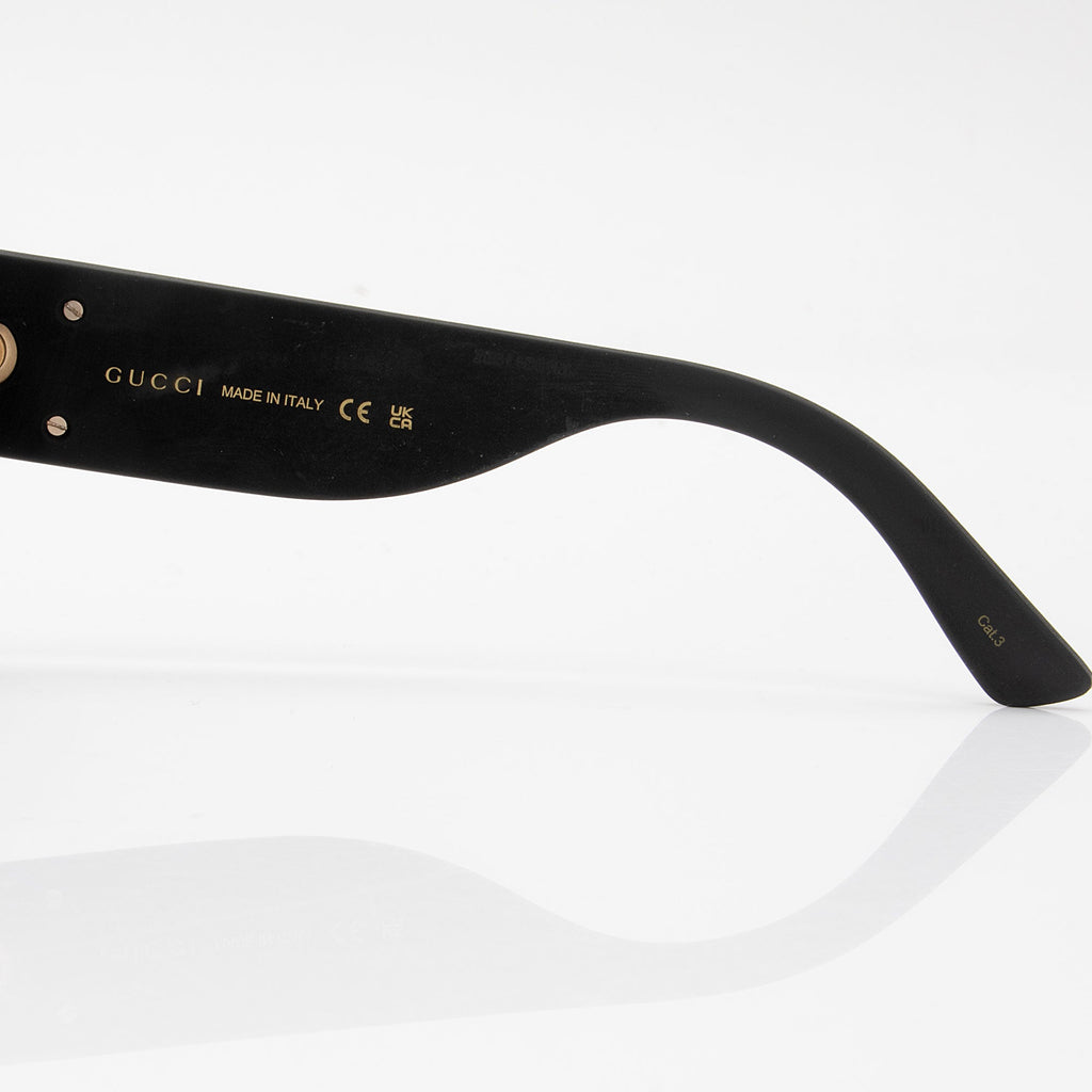 Gucci Glitter Interlocking G Square Sunglasses (SHF-kFSMXd)