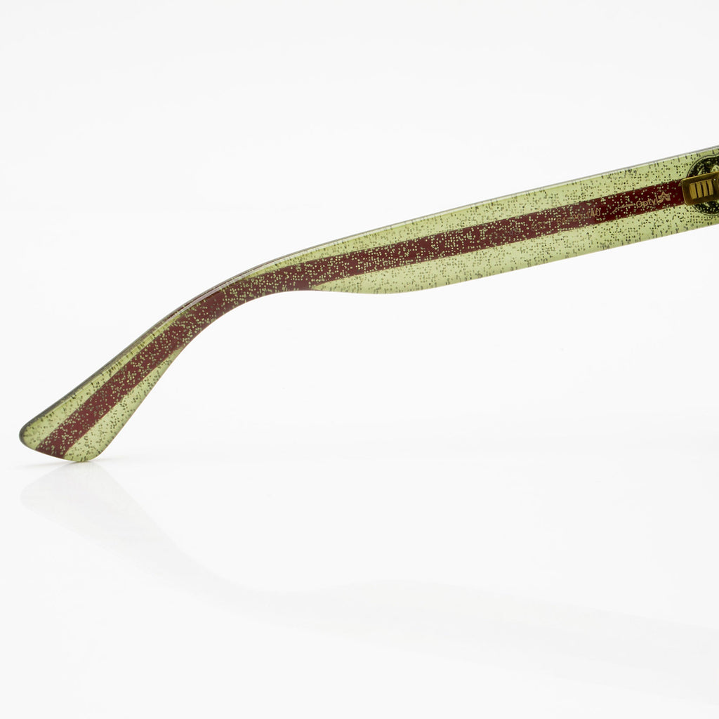 Gucci Glitter Web Interlocking G Round Sunglasses