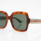 Gucci Glitter Web Interlocking G Square Sunglasses