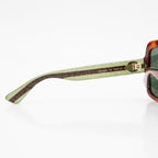 Gucci Glitter Web Interlocking G Square Sunglasses