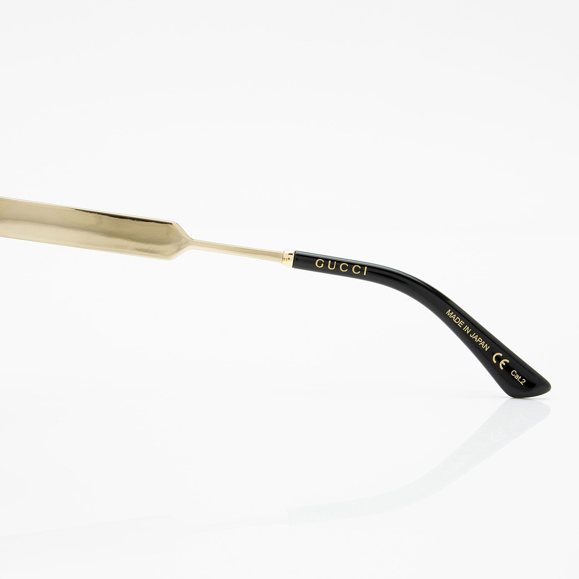 Gucci Glitter Web Sylvie Interlocking G Cateye Sunglasses