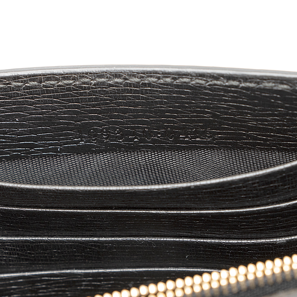 Gucci Grained Calfskin Interlocking G Chain Wallet (SHF-21780)