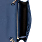 Gucci Grained Calfskin Interlocking G Chain Wallet (SHF-hln5dz)