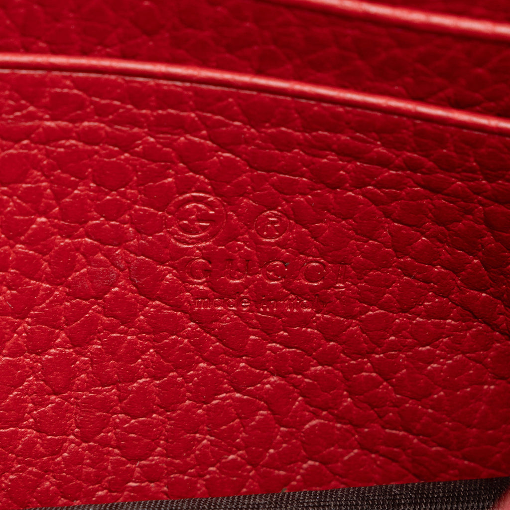 Gucci Grained Calfskin Interlocking G Chain Wallet (SHF-SJaalH)