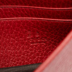 Gucci Grained Calfskin Interlocking G Chain Wallet