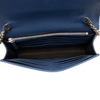 Gucci Grained Calfskin Interlocking G Chain Wallet (SHF-o6QJ2U)