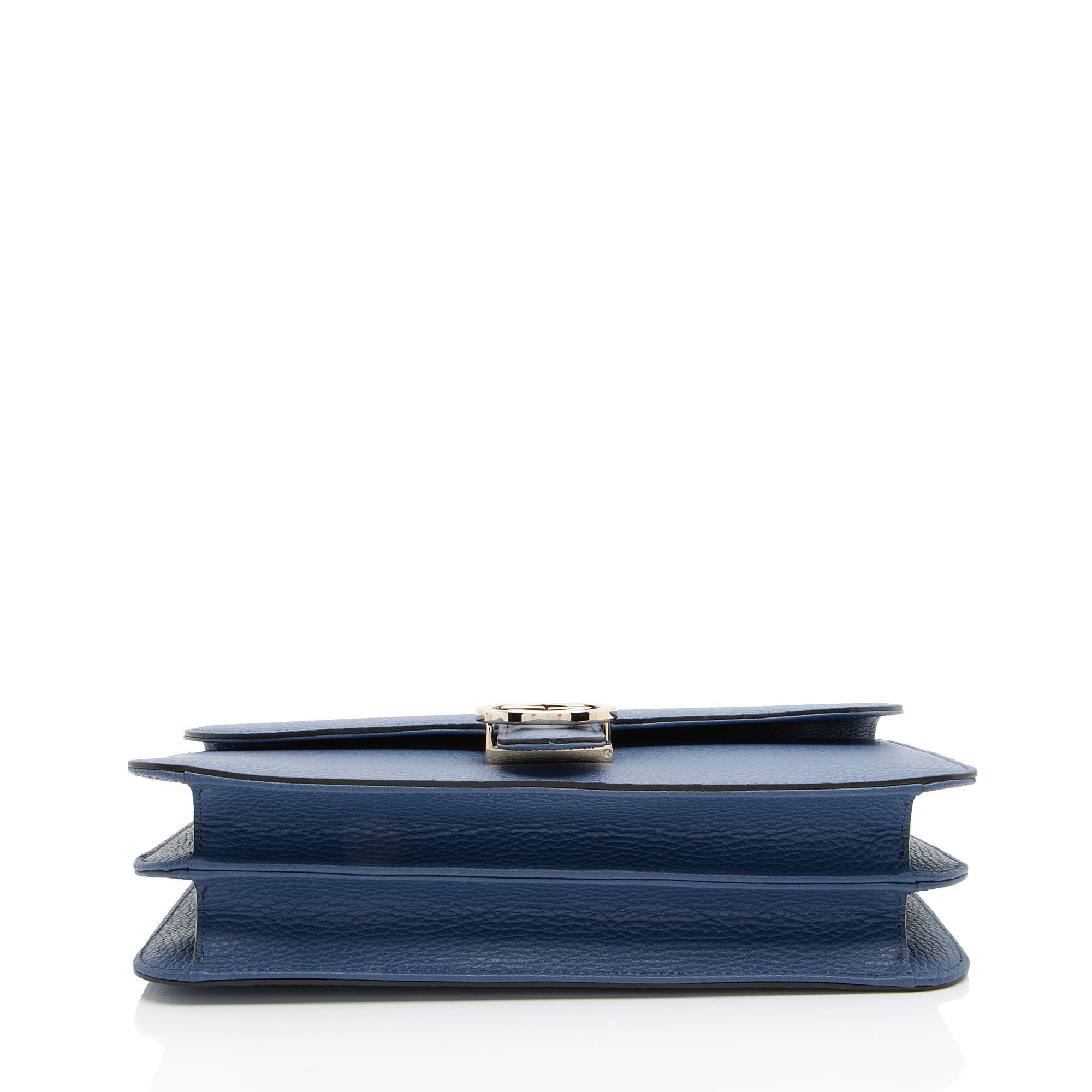 Gucci Grained Calfskin Interlocking G Medium Shoulder Bag (SHF-EgvU23)
