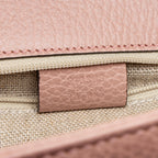 Gucci Grained Calfskin Interlocking G Medium Shoulder Bag
