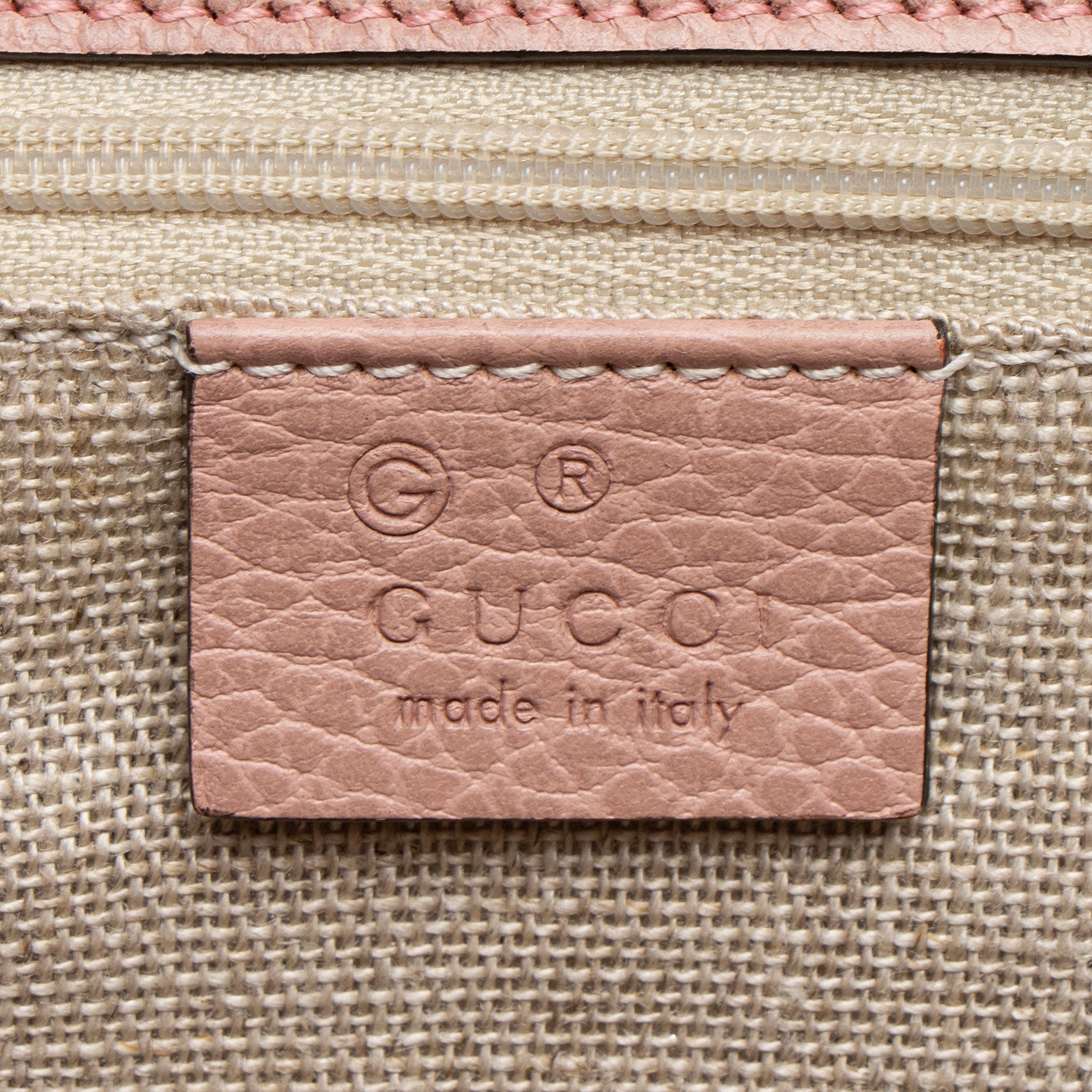 Gucci Grained Calfskin Interlocking G Medium Shoulder Bag