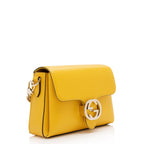 Gucci Grained Calfskin Interlocking G Small Crossbody Bag (SHF-WZ1qPR)