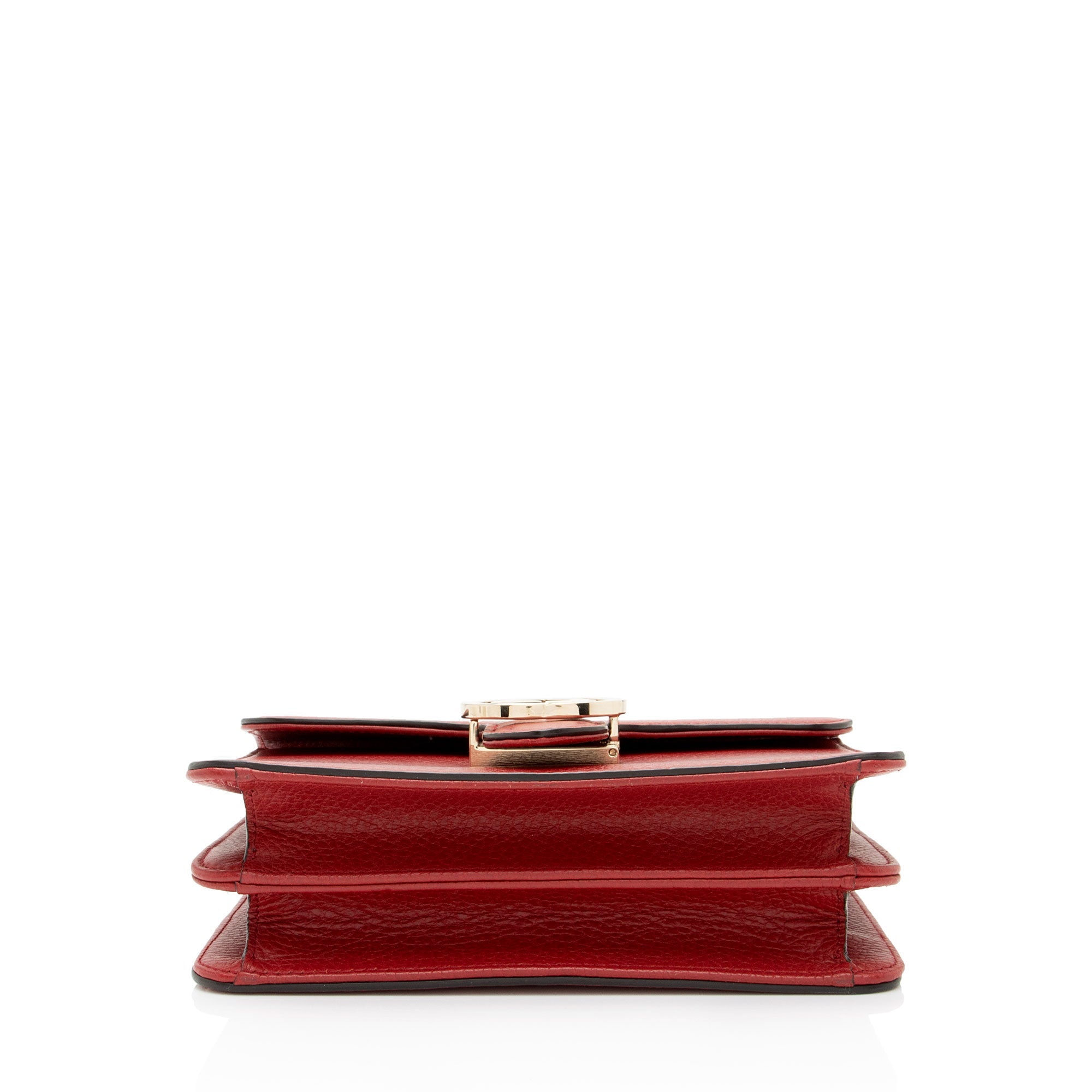Gucci Grained Calfskin Interlocking G Small Shoulder Bag (SHF-0utu9Q)