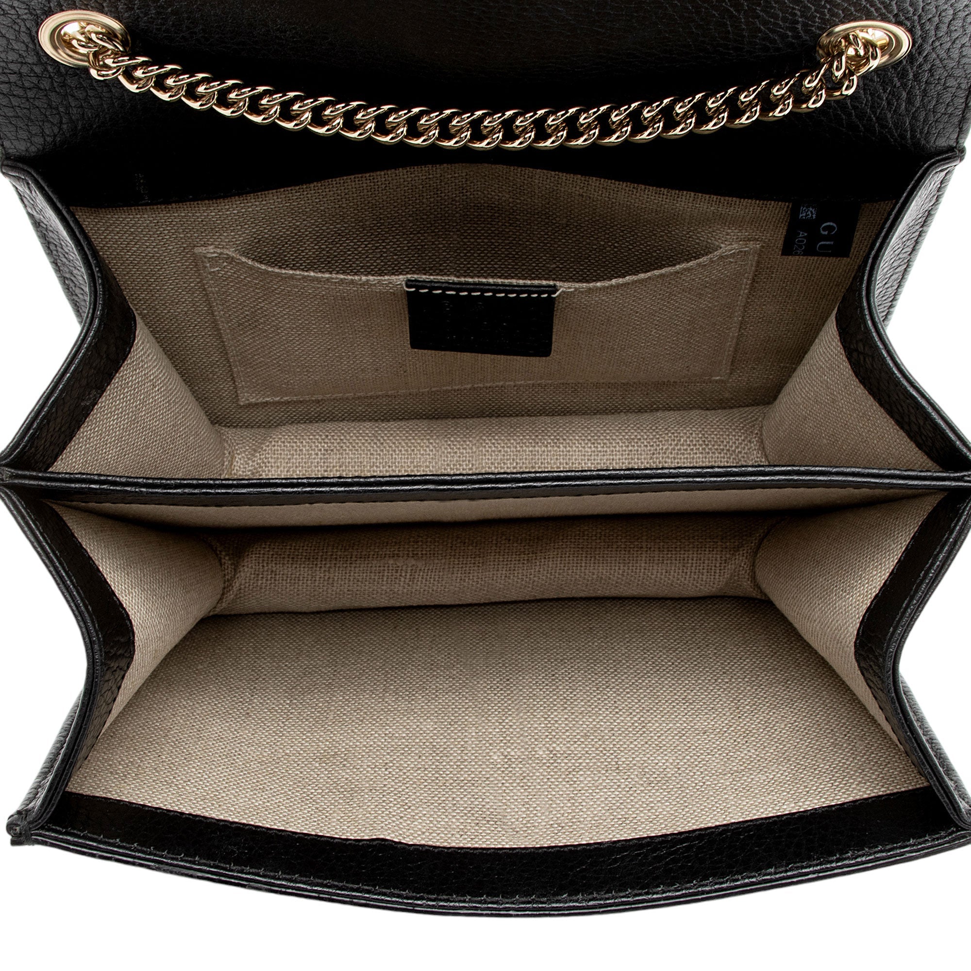 Gucci Grained Calfskin Interlocking G Small Shoulder Bag (SHF-1AVxLZ)