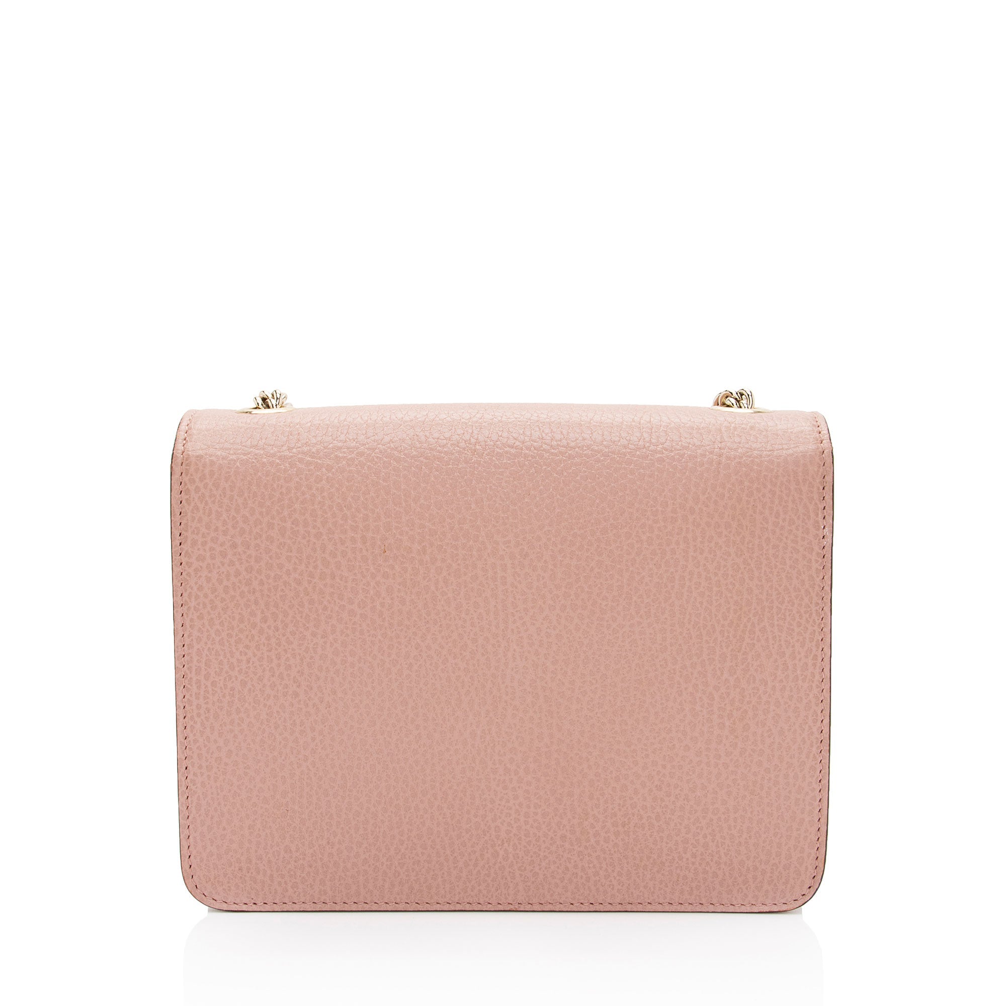 Gucci Grained Calfskin Interlocking G Small Shoulder Bag (SHF-eMNjXX)