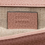 Gucci Grained Calfskin Interlocking G Small Shoulder Bag (SHF-eMNjXX)
