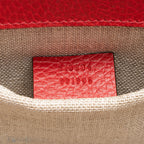 Gucci Grained Calfskin Interlocking G Small Shoulder Bag