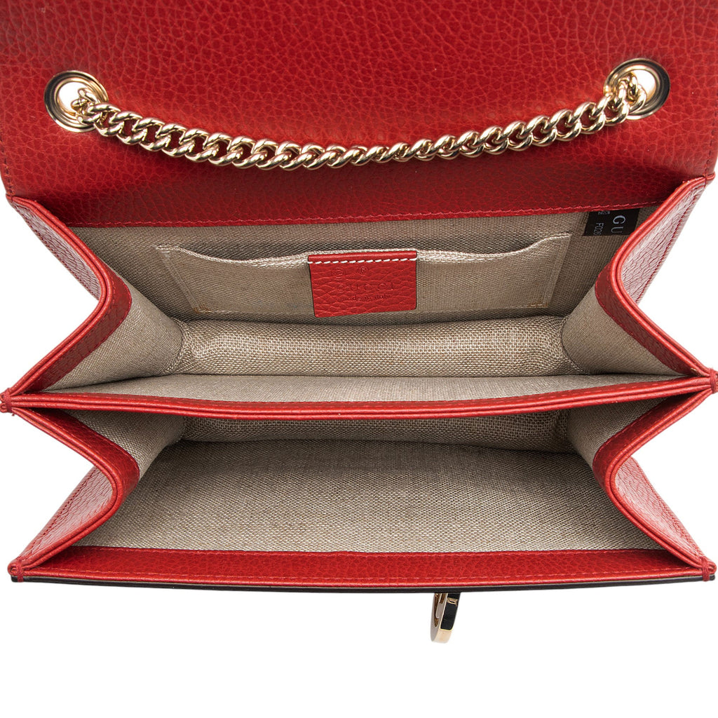 Gucci Grained Calfskin Interlocking G Small Shoulder Bag
