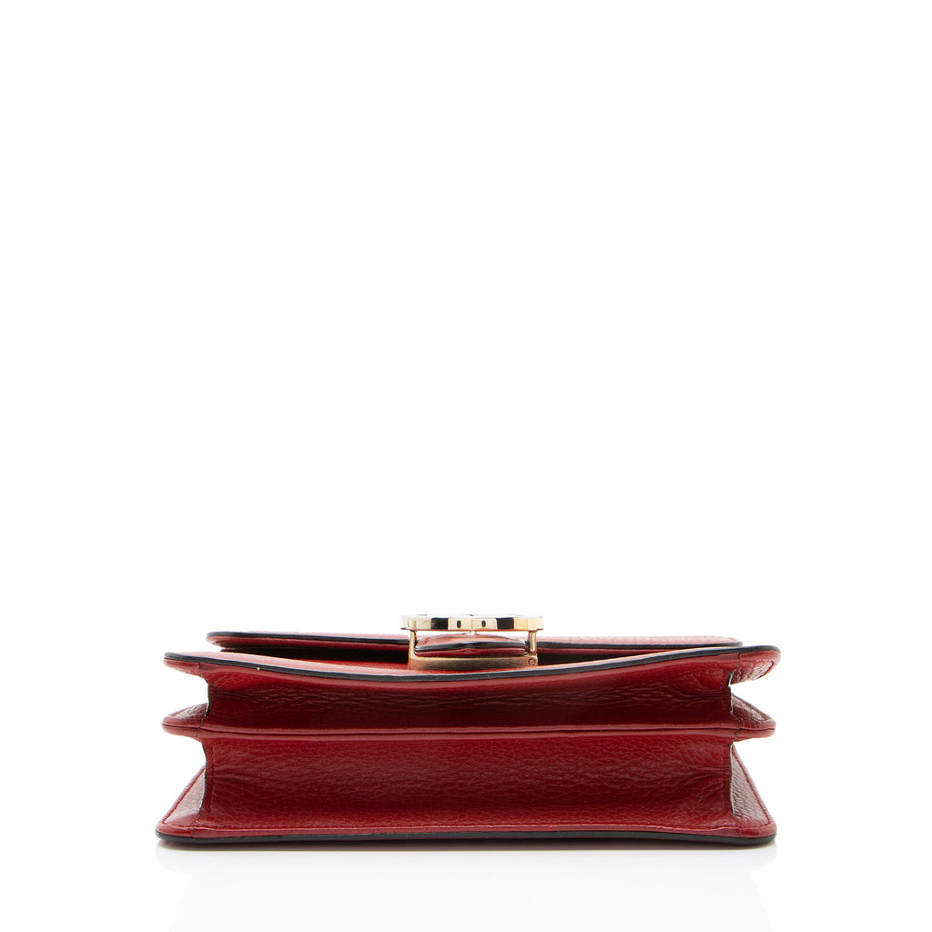 Gucci Grained Calfskin Interlocking G Small Shoulder Bag