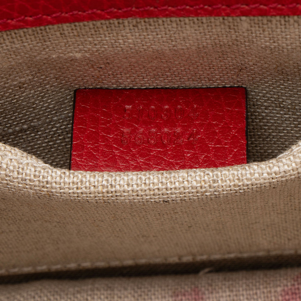 Gucci Grained Calfskin Interlocking G Small Shoulder Bag