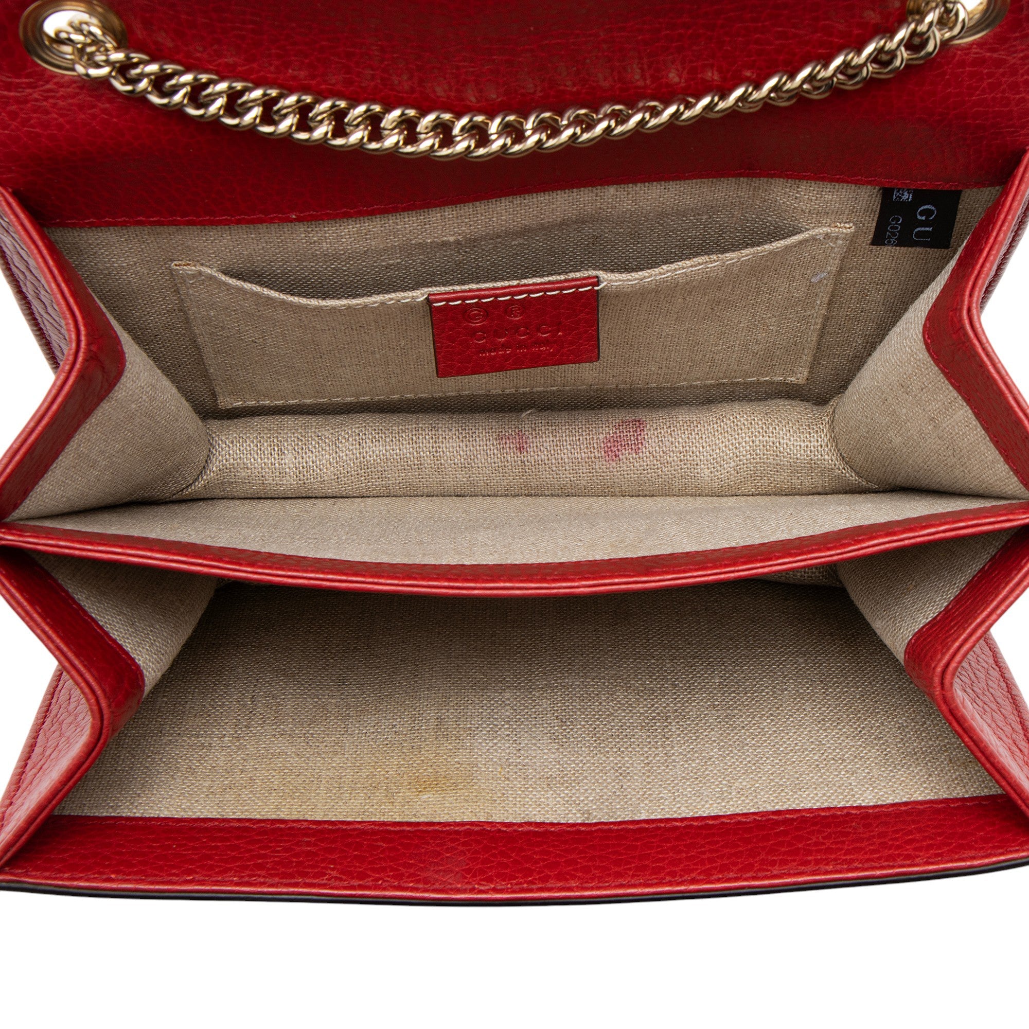 Gucci Grained Calfskin Interlocking G Small Shoulder Bag