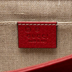 Gucci Grained Calfskin Interlocking G Small Shoulder Bag