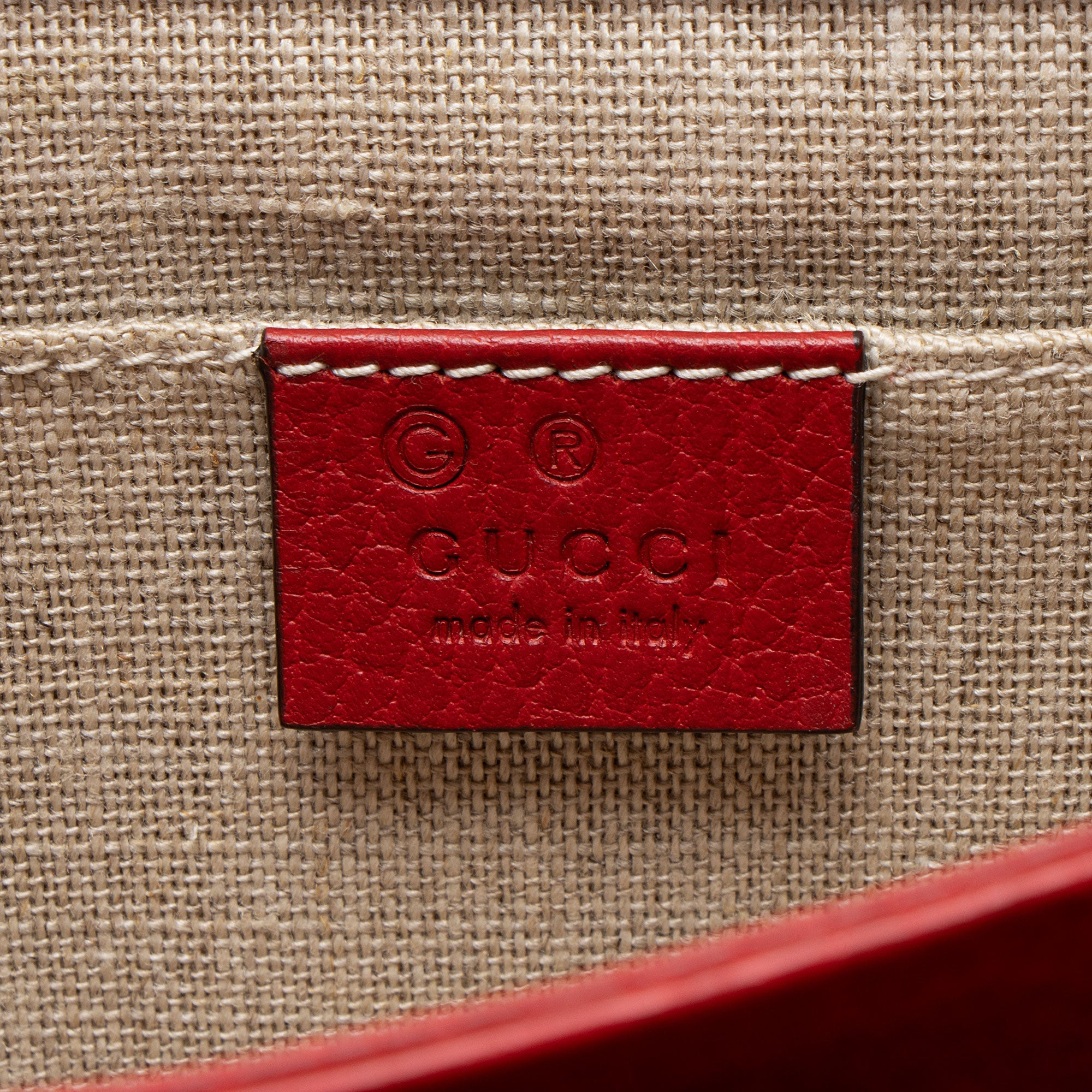 Gucci Grained Calfskin Interlocking G Small Shoulder Bag