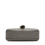 Gucci Leather Interlocking G Small Top Handle