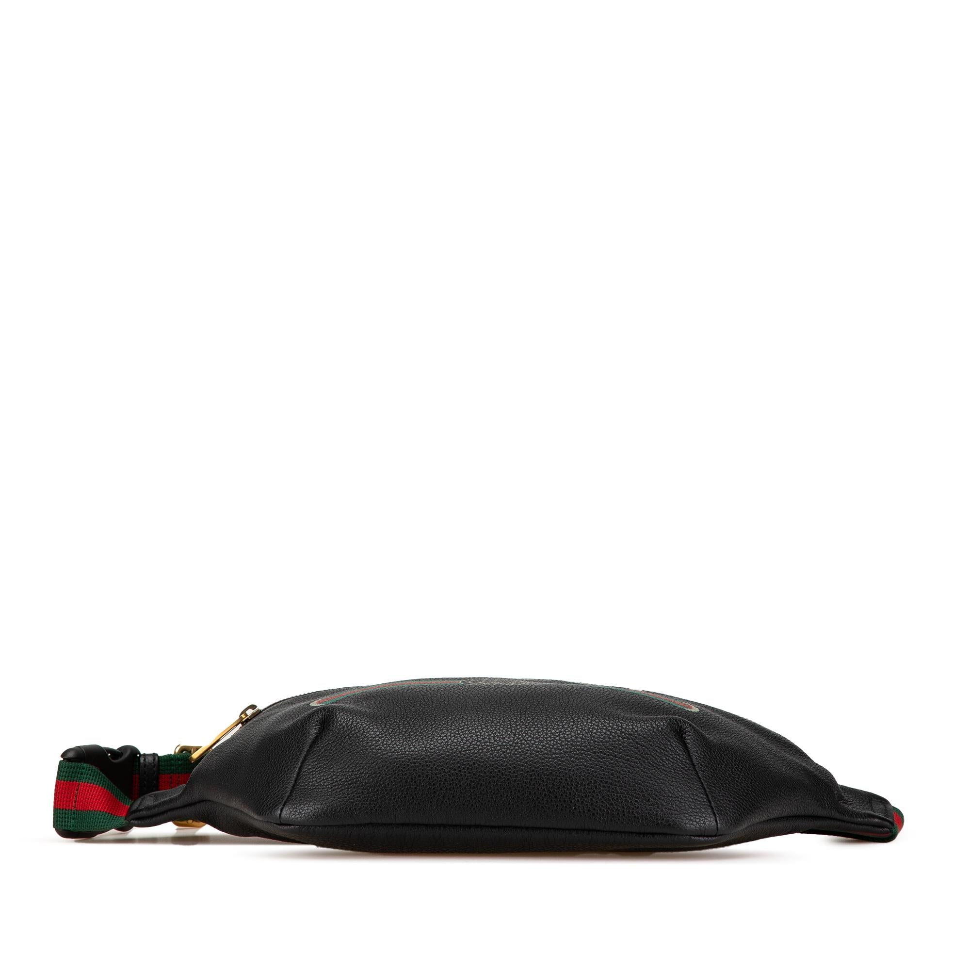 Gucci Grained Calfskin Logo Belt Bag